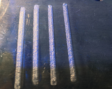 Comparison diagram between successful and failed welding